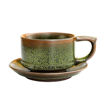 Verdant Flame Ceramic Cup Set