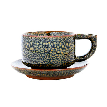 Molten Amber Ceramic Cup Set